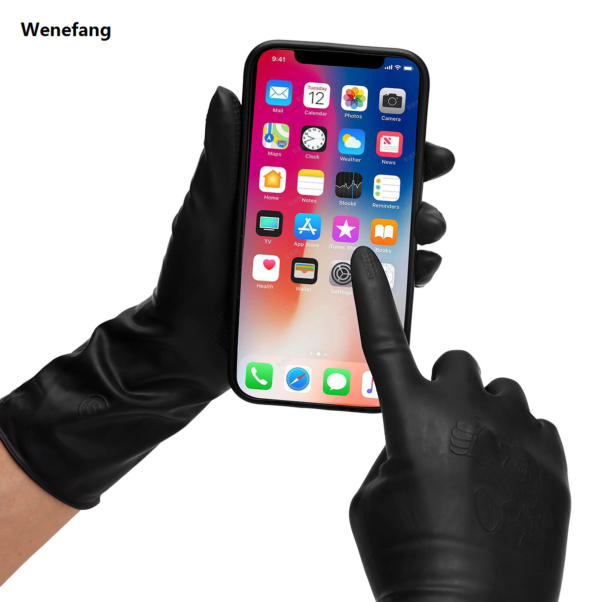 Wenefang Hairdressing Gloves Heat Resistant Hair Straightener Perm Gloves Original Salon Diy Hair Styling Tools Anti-Skid Hair Dying Gloves