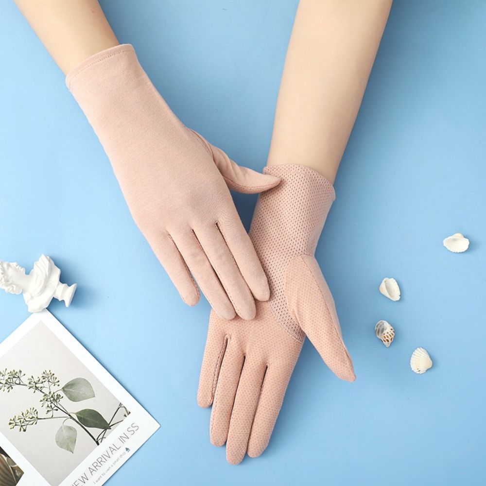 1 pair Sexy Outdoor Thin Cycling Equipment Mitten Driving Sun Protection Gloves Sunscreen Gloves