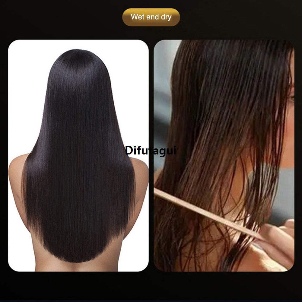 Difutagui Mini Hair Straightener Rechargeable Mini Hot Comb 360 Degree Rotating Special Hair Straightener Brush Quick Dry Use for All Hair Types