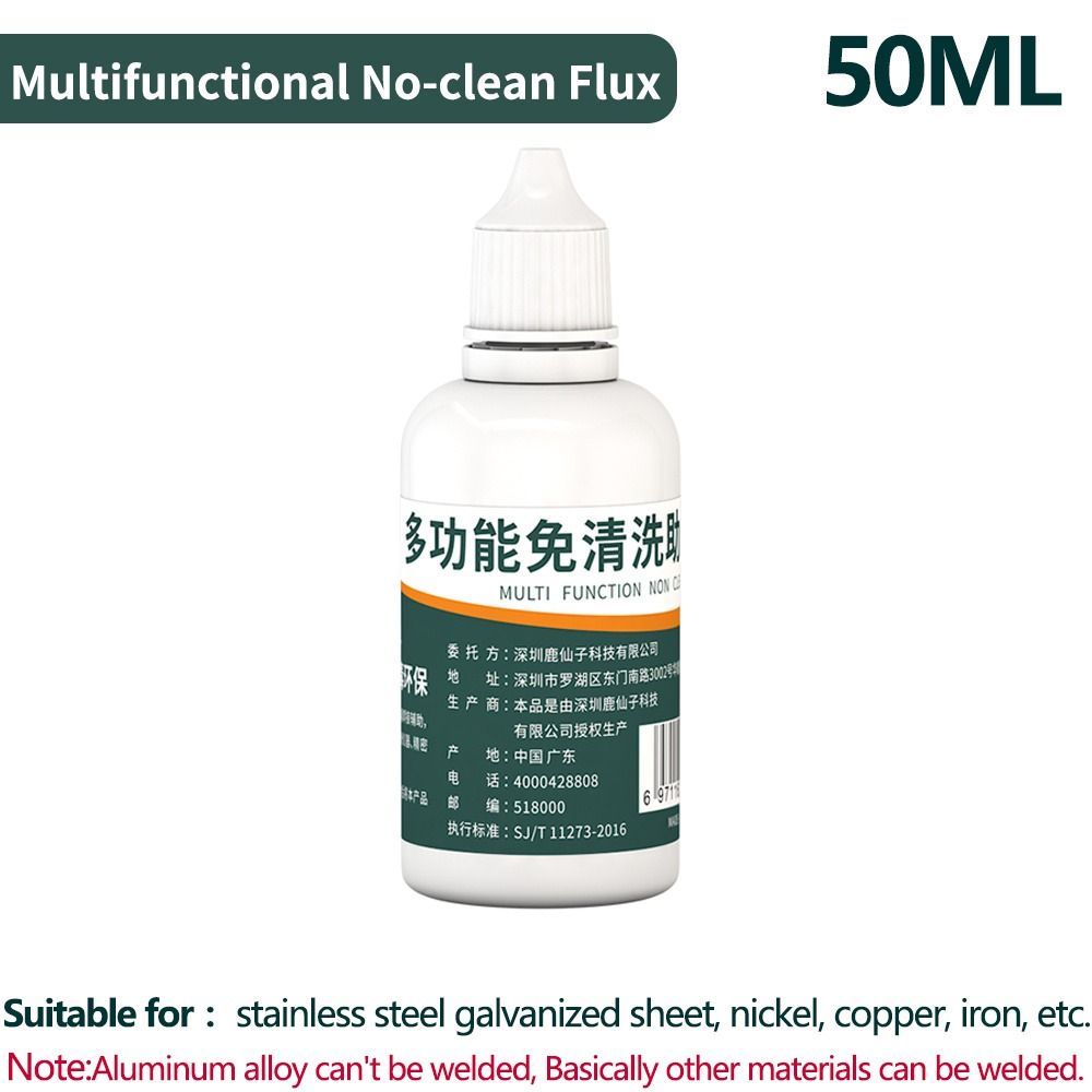 Quick Repair 50ML Stainless Steel Flux Colorless Tasteless Strong Solder Flux Liquid Solder Metal Soldering Assistance