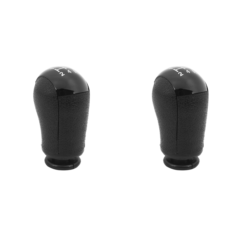 OYPFXMI 2X 5 Speed MT Gear Stick Shift Knob Car for Focus Mondeo MK3 C-MAX Galaxy Fiesta MK6 Transit Black