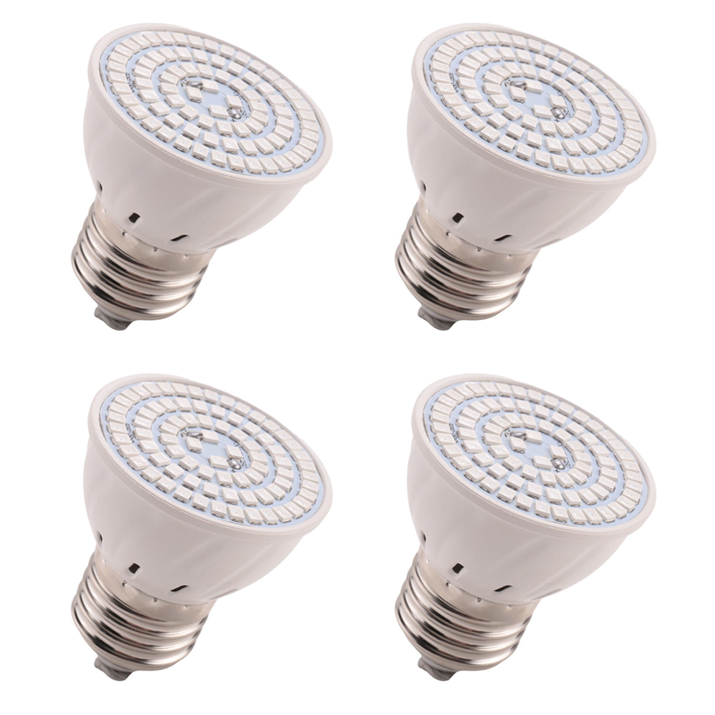 ARELENE 4X E27 80 LEDs Plant Grow Lamp LED Full Spectrum Growth Light Bulbs Seedling Flower Phyto Lamp