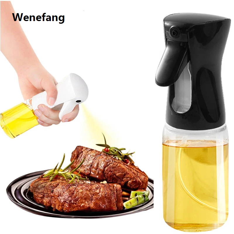 Wenefang 1PC 200/300ml Oil men Bottle Camping BBQ Cooking Kitchen Baking Luxury Olive Oil Dispenser Vinegar Air Fryer mener Salad Gadgets