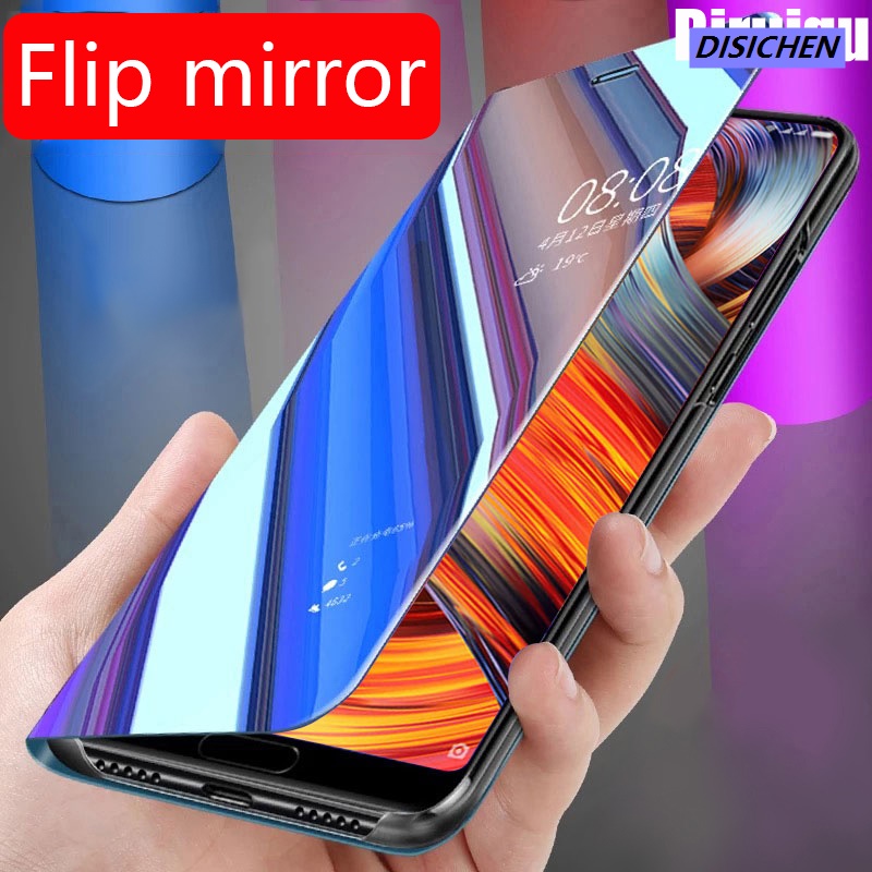 DISICHEN Biruiqu For Google Pixel 4A Soft Hard Shockproof Flip Stand Mirror Case Cove