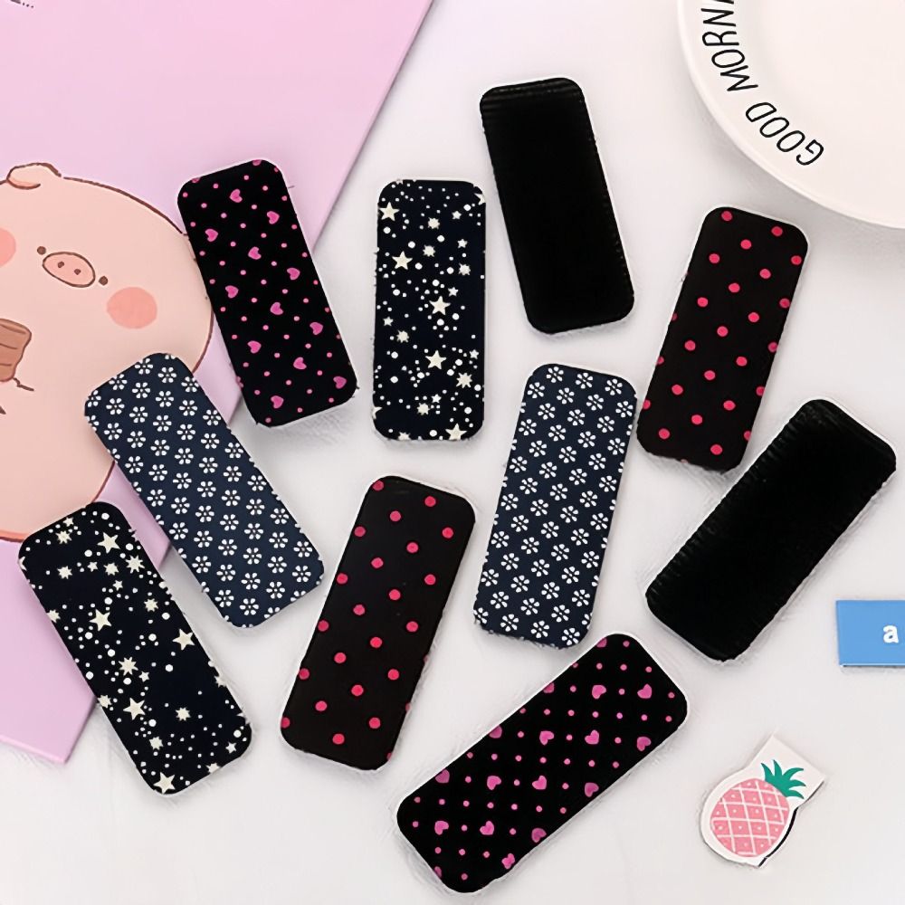 2pcs New Fragmented Hair Magic Tape Black Hairpin Ponytail Patch DIY Hair Clip Seamless Bangs Hair Patch Women Girl Hair Accessory