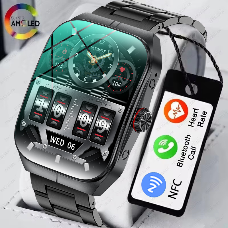 HOT 2025 New For HUAWEI OPPO Watch 4 Pro Sports Smart Watches Men GPS Track Waterproof Bluetooth Call NFC Smart Bracelet For Women
