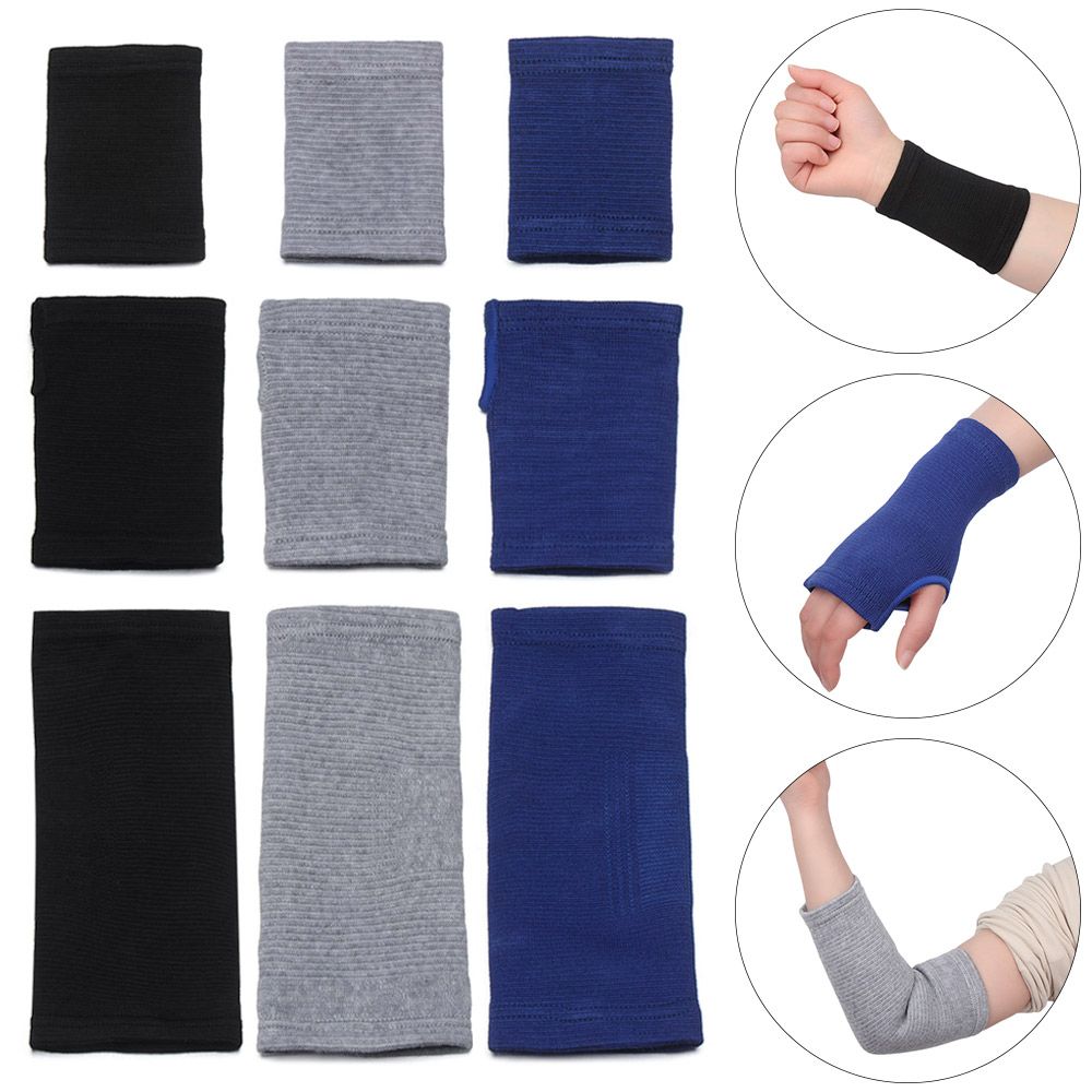 Hand Sweat Band Wrist Support Protect Gym Wrap Arthritis Brace Sleeve Sports Bandage Wrist Protection Wristbands Sports Elbow Brace Wrist Wraps Elastic Palm Glove