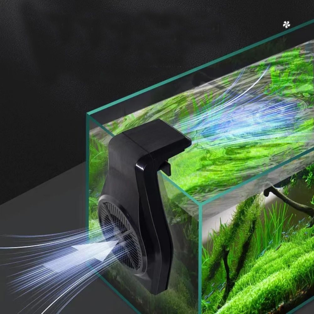 Fish Accessories Simple Fish Cooling Fan Mini Hanging Aquarium Chiller Fan Adjustable Fish Water Chiller Fish Aquarium