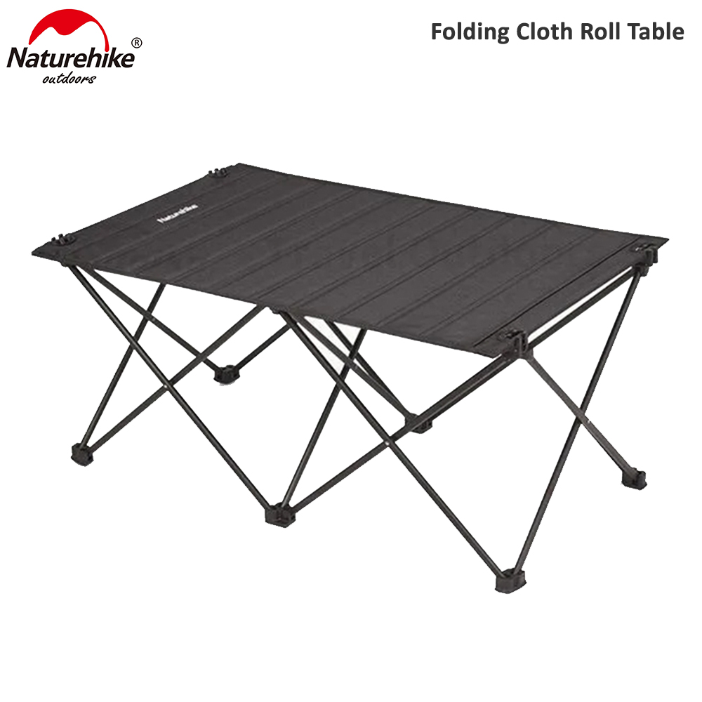 Naturehike Camping Folding Cloth Roll Table Embedded Aluminum Plate Outdoor Portable Camping Picnic Barbecue Simple Small Table