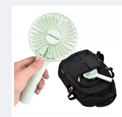 Mini Handheld Portable Fan With Mobile Holder, Rechargeable Battery Powered Handy Fan with Base