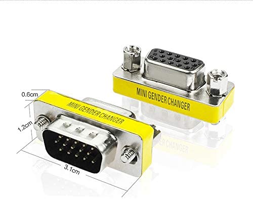 VGA SVGA Mini Gender Changer Adapter VGA Connector M/F
