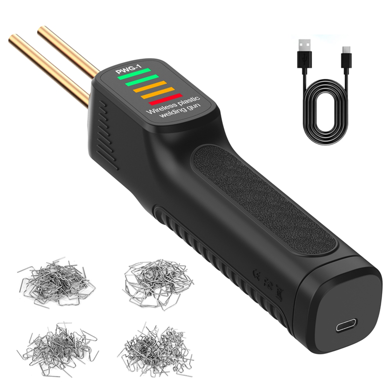 NCANRUI Cordless Mini Portable Plastic Welder Hot Stapler Plastic Welder Car Bumper Electronic Welding Repair Tool Kit