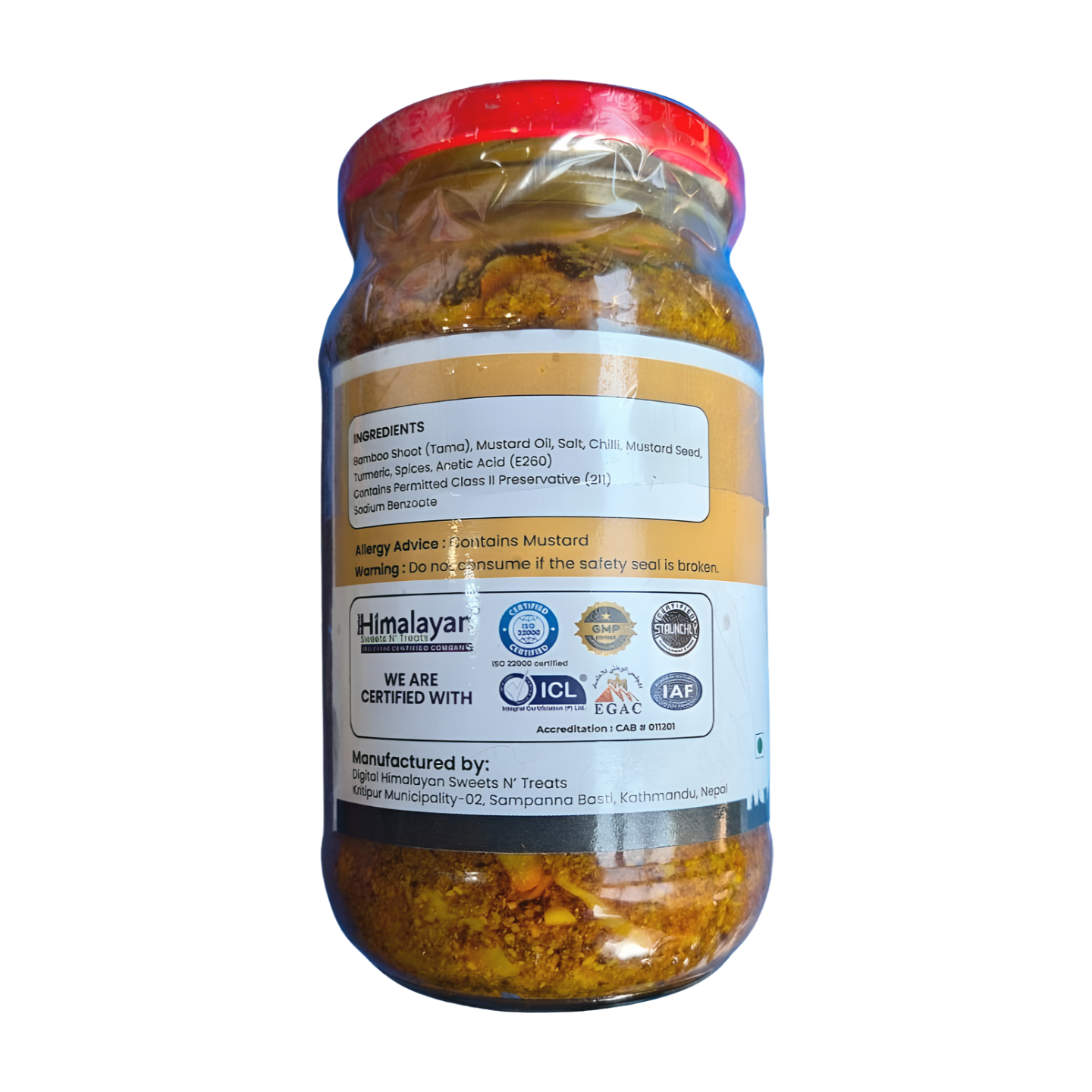 Himalayan Bamboo Shoot (Tama) Pickle Glass Bottle 350 gm