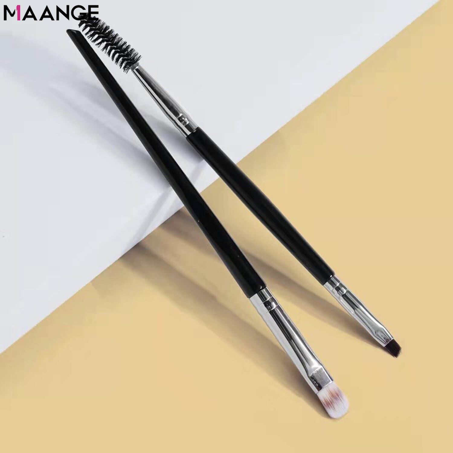 MAANGE Double Ended 2 pcs makeup brush set