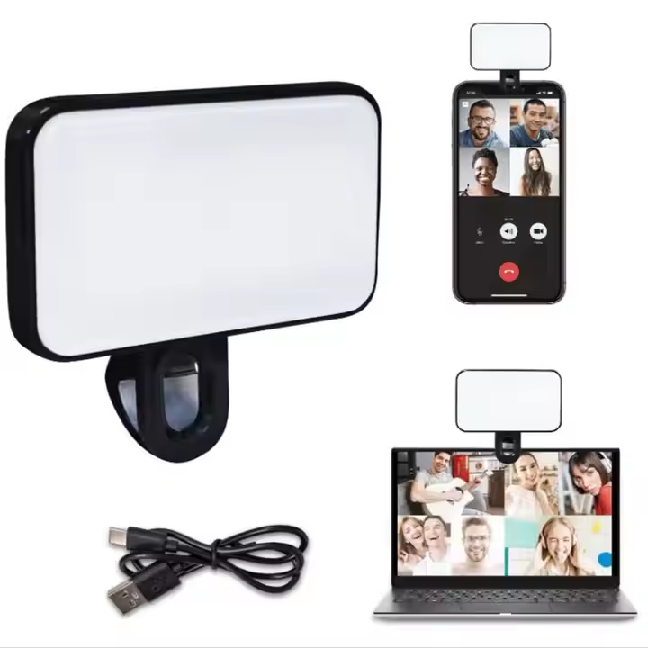 Portable Mini LED Cube Video Light Outdoors Selfie Fill Live Lighting for Mobile Phones 3 Color Clip Photographic Lighting