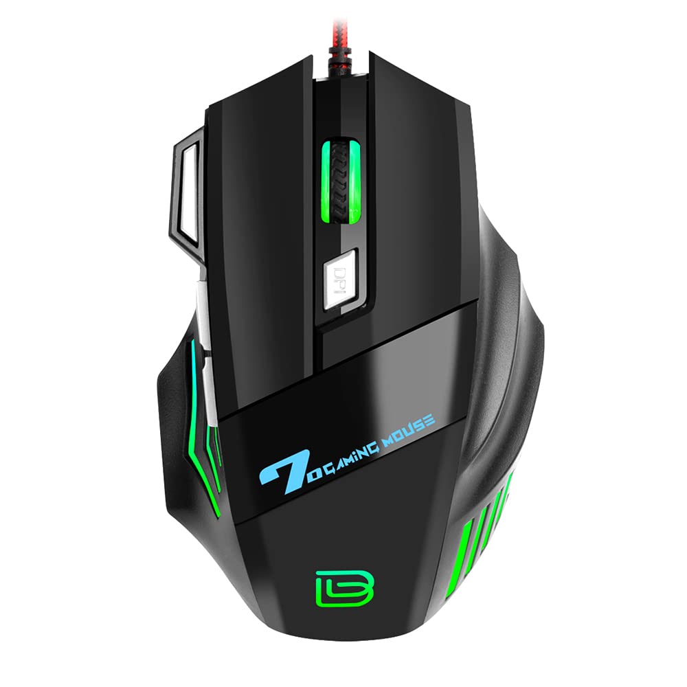 Biagji Racing G5S RGB Gaming Mouse | 7 Programmable Buttons | 3200 DPI Adjustable Optical Gaming Mouse for PC & Laptop Trending gallery