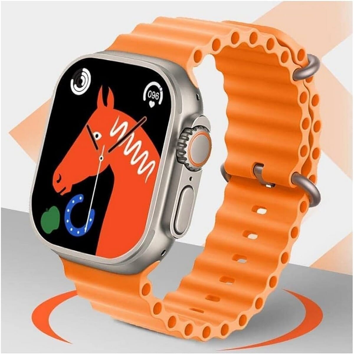 Smartwatch T10 Ultra Smartwatch 2.09" Calling Wireless Charging Crown Working Infinite Display with Real Screws