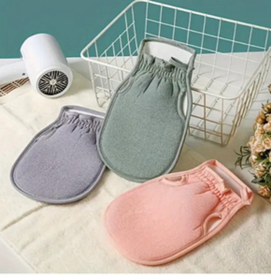 1 Piece Comfortable Bath Glove, Plain Soft Foaming Shower Glove, Exfoliating Massage Bath Pad, Bathroom Supplies,