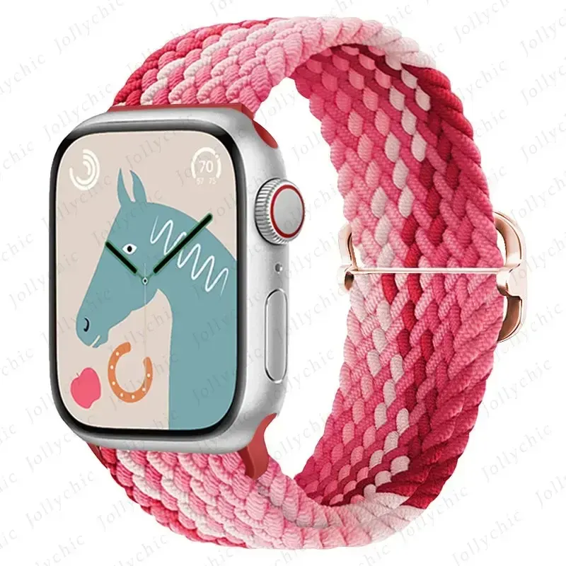 Strap For Apple Watch Band 44MM 40MM 45MM 41MM 42MM 49MM Nylon Braided Outdoor Bracelet iWatch Serie 3 4 5 SE 6 7 8 9 Ultra Bles Online DZ-30B-22