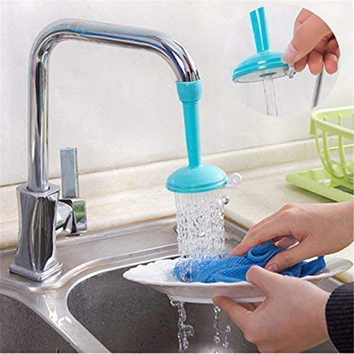 360° Faucet Shower Head Water Saver Tap Filter - Flexible Kitchen Sink Sprayer Nozzle for Washing Fruits & Dishes