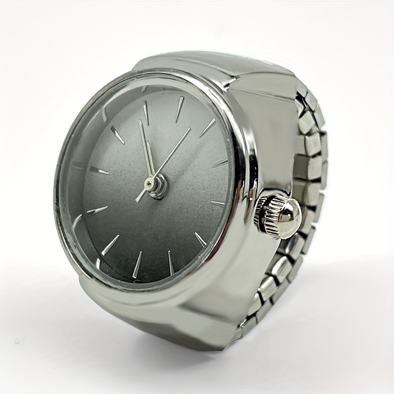 Vylon 1PC Advanced Cool Wind Watchable Time Ring Watch, Small and Popular Round Pointer Finger Watch Exclusive