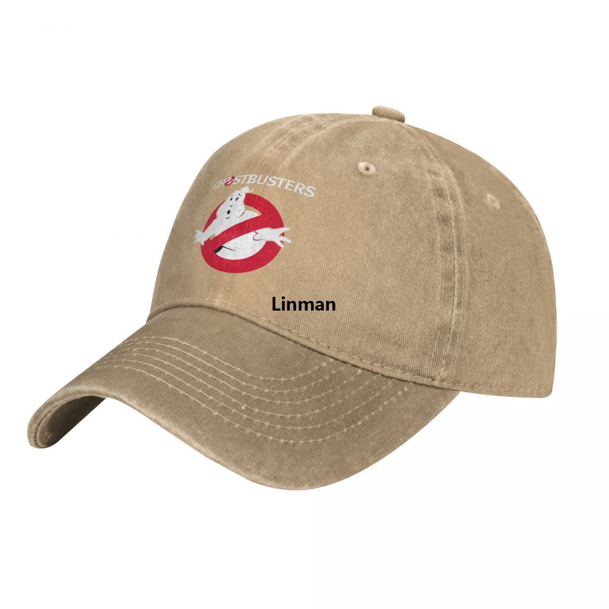 Linman 【New Arrivals】G-Ghost Busters Denim Baseball Cap Popular Logo KpoLuxury p Trucker Hat Spring Adjustable Unisex Stylish Print Baseball Caps