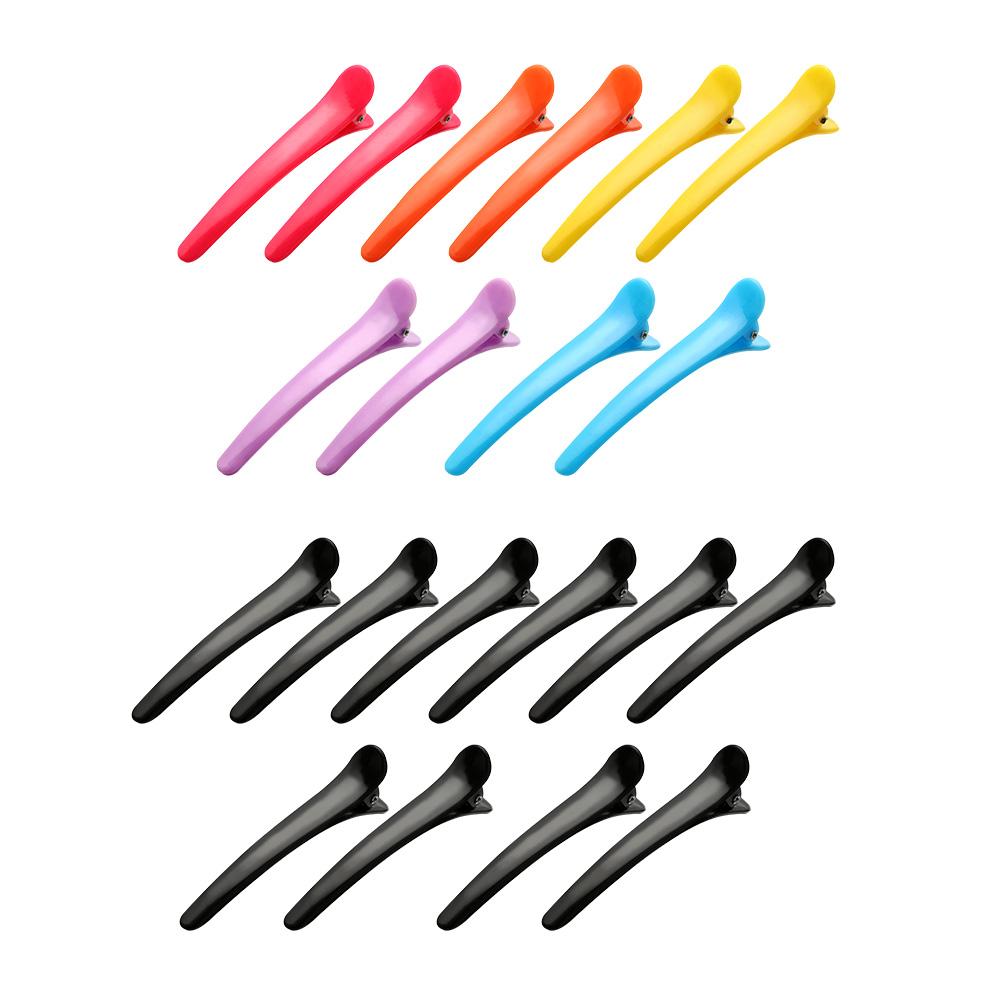 10Pcs Plastic Hairdressing Hair Salon Basic Hair Clips Salon Styling Hair Clips Section Clamps Washing Shower Barrette