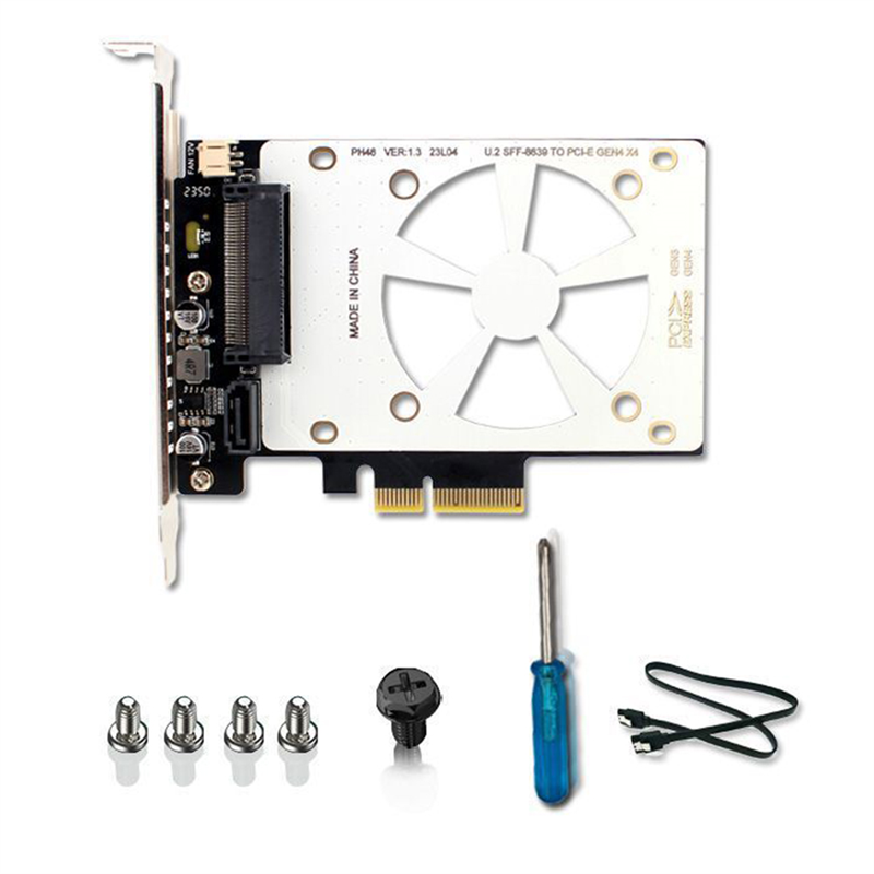 U.2 SSD to PCIE4.0 Riser Card Computer Accessories As Shown PCB for Windows8/10/Linux