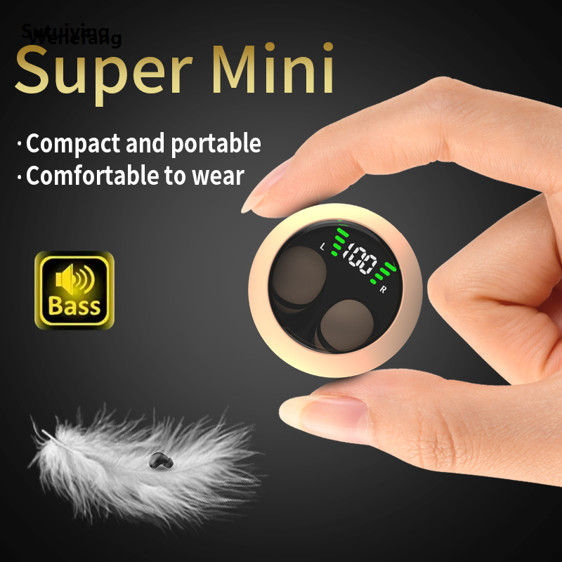 Wenefang Sutuiying Ultra small mini all in ear wireless earphones, dual ear sleep 【2025 Version】 TWS Luxury in ear style, suitable for both men and women's universal mus