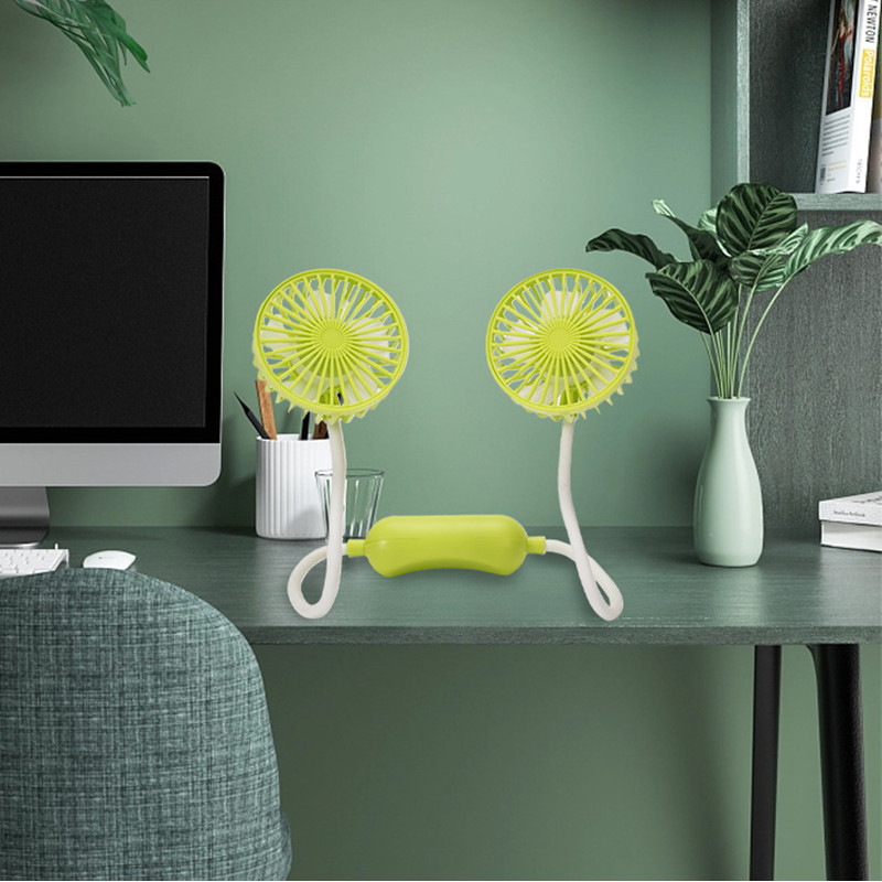 Summer 360 Degrees Bendable USB Chargeable Mini Hanging Neck Fan -Outdoor Sport Fast Cooling Strong Wind Small Electric Fans