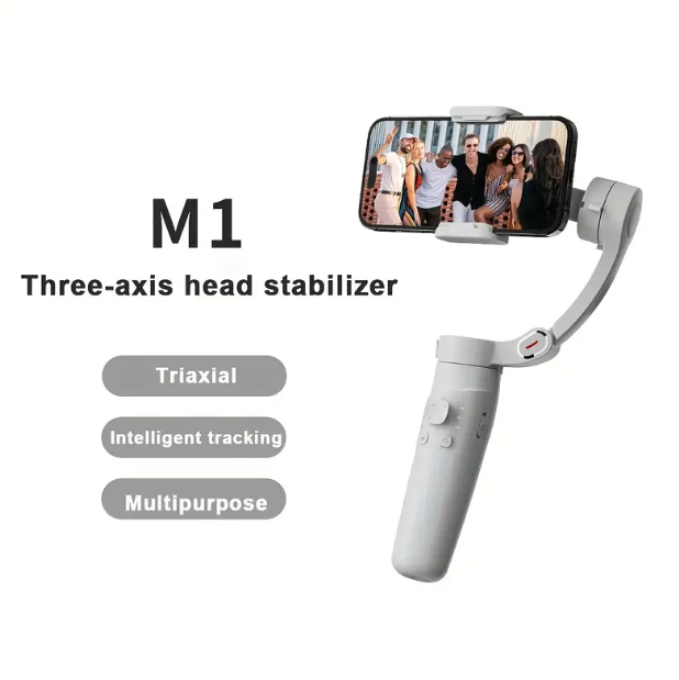 M1 3-Axis Gimbal Stabilizer for Smartphone Foldable Handheld Phone Video Record Vlog-PST