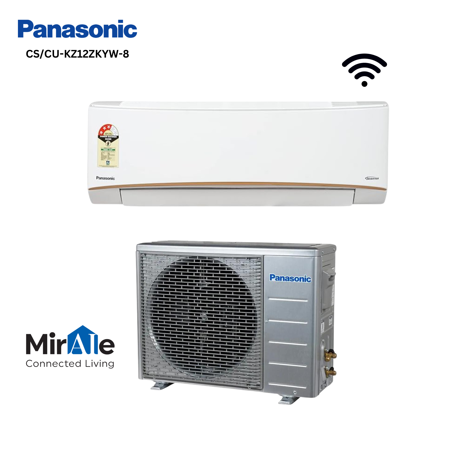 Panasonic 1.0 Ton Inverter Type Wall mount Smart Air Conditioner - MirAIe