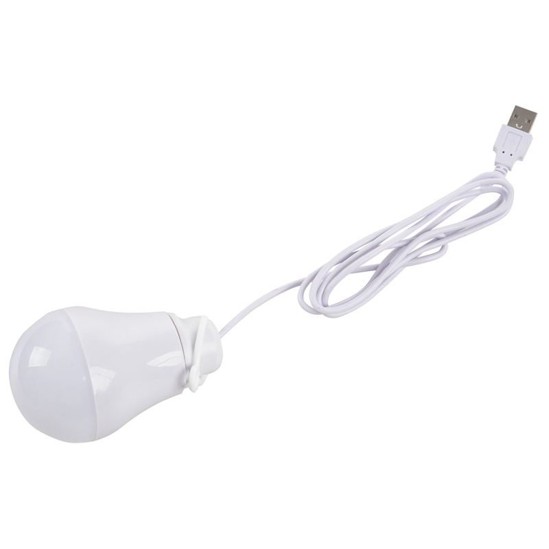 OYPFXMI 4X DC5V 5W LED Bulb USB Lamp Portable White Light for Outdoor Laptop (White)