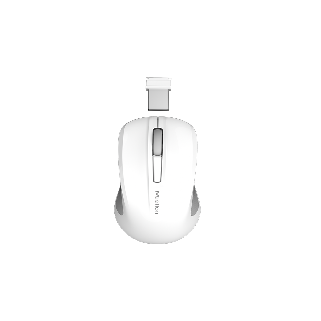 Meetion MT-MiniGo - Portable Rechargeable Wireless Mouse - Silent Click Design - 10m Wireless Receiving Distance - 1200 DPI Precision - Blue