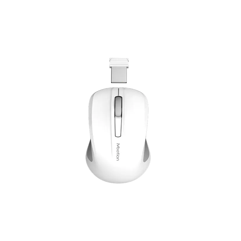 Meetion MT-MiniGo - Portable Rechargeable Wireless Mouse - Silent Click Design - 10m Wireless Receiving Distance - 1200 DPI Precision - Blue