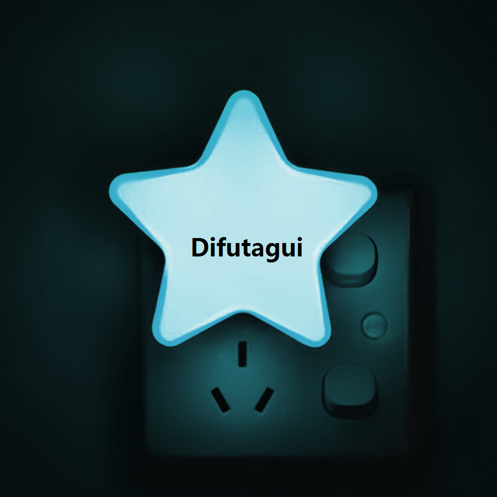 Difutagui Plug US/Bedroom LED Control Baby Junejour Light Sleep Light Star Night Light Socket Child Bedside Light EU