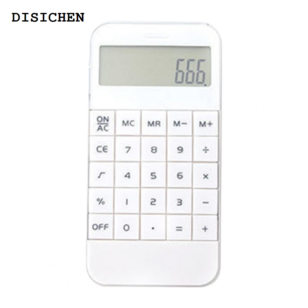 DISICHEN Fashion Compact Student Calculator Energy Saving Accounting Tools Lightweight Mini Pocket Electronic Digit Calculator