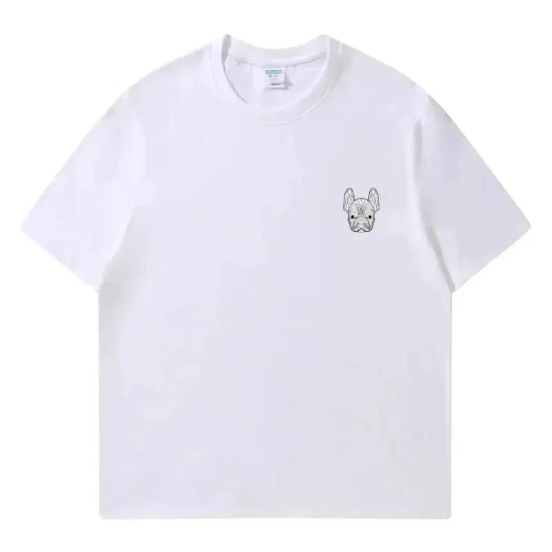 HOT High Quality Men's and Women's Printed T-shirts Pure Cotton European and American Trendy Brand Round Neck Short Sleeves