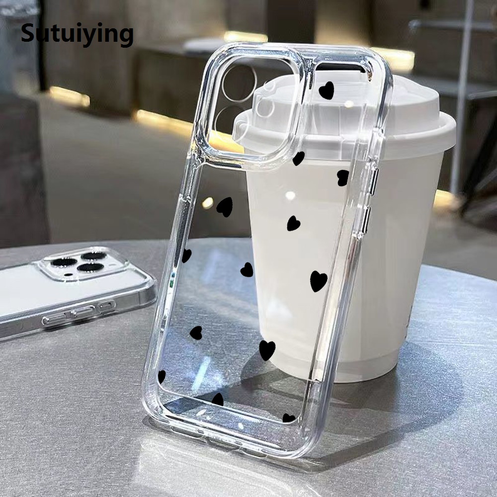 Sutuiying 2025 New Fashion भ्यान गग आयल पेन्टिङ फोन केस iPhone 11 12 13 14 15 Pro Max XS XR X 7 8 Plus SE 2 2020 Shockproof Soft Tpu सिलिकन कभरको लागि