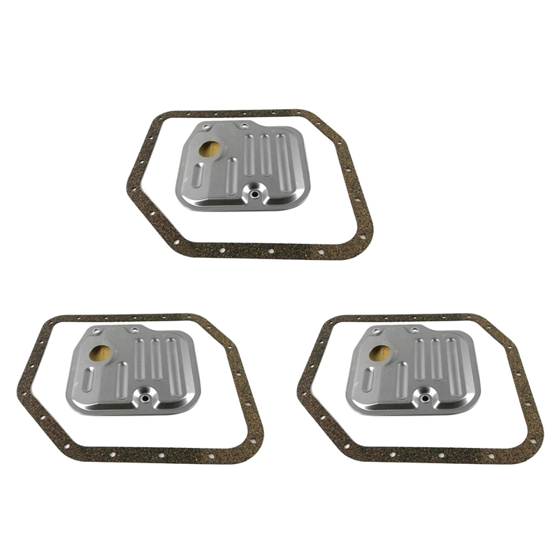 OUMERY 3X 35330-0W021 Automatic Transmission Filter Oil Strainer Oil Pan with Gasket for Yaris 2004-2012 1.5L