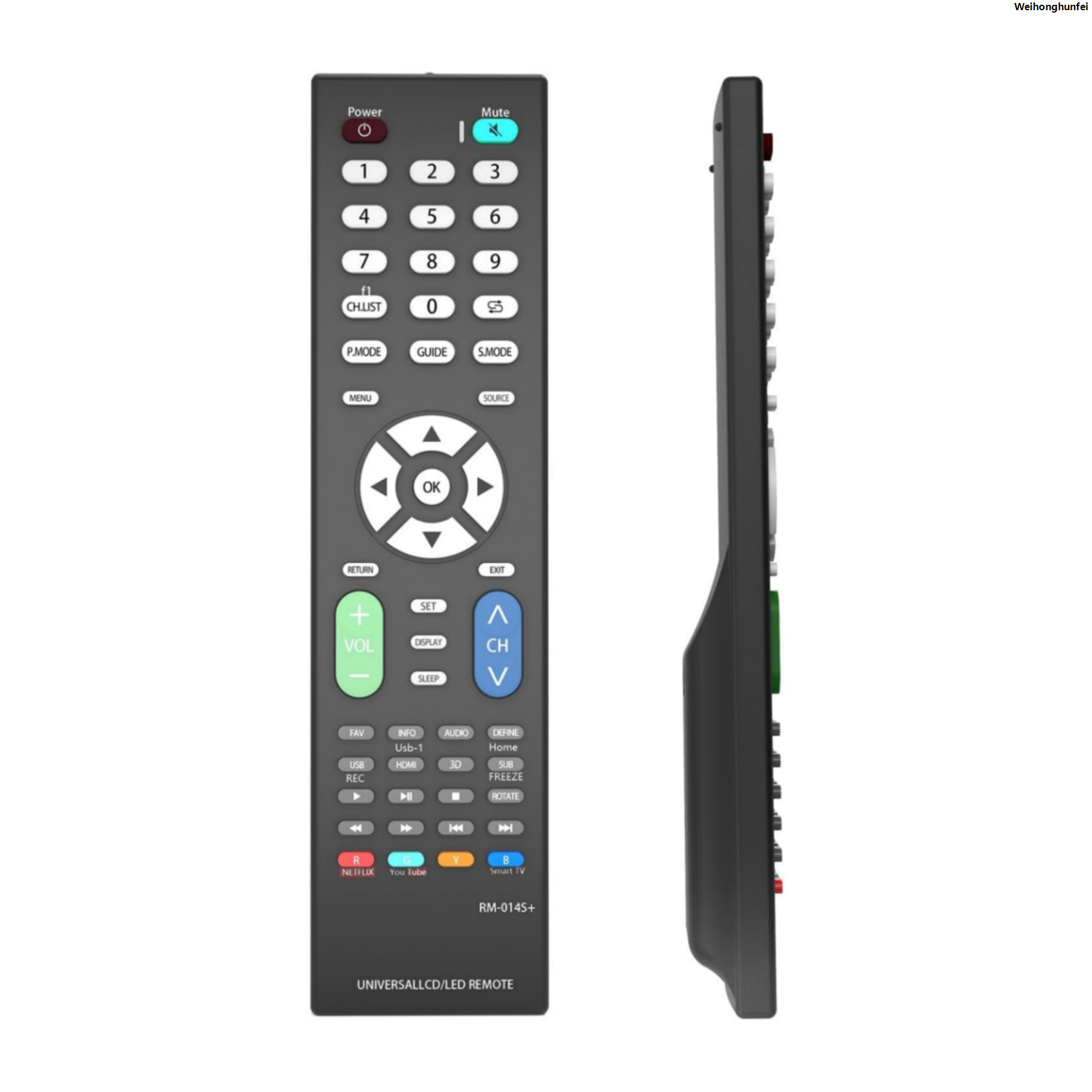 WeihonghunfeiProfesional Universal RM-014S+ Control Replacement for Sam*sung,for L*G,for RCA,for Sony,for Sharp,for Panasonic,for Toshiba,for Hitachi San