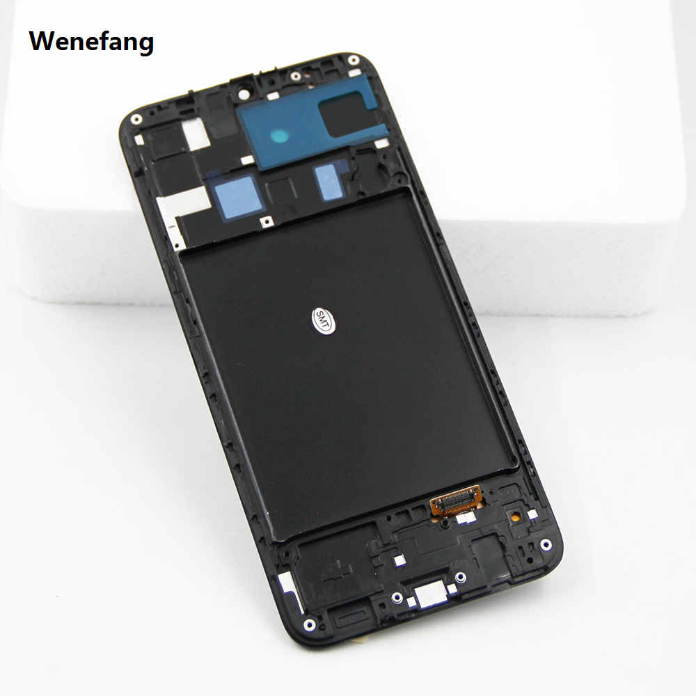 Wenefang A20 Display Screen With Frame, for Samsung Galaxy A20 A205F/DS A205G/DS 2025 New Lcd Display Touch Screen Digitizer Assembly Replacement