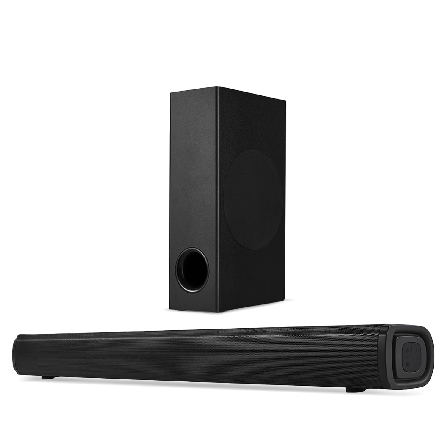 TCL Speaker S332W 200W Soundbar with Wired Subwoofer, Supporting Bluetooth, HDMI(ARC), Coaxial Input, USB & Remote Control (Black)