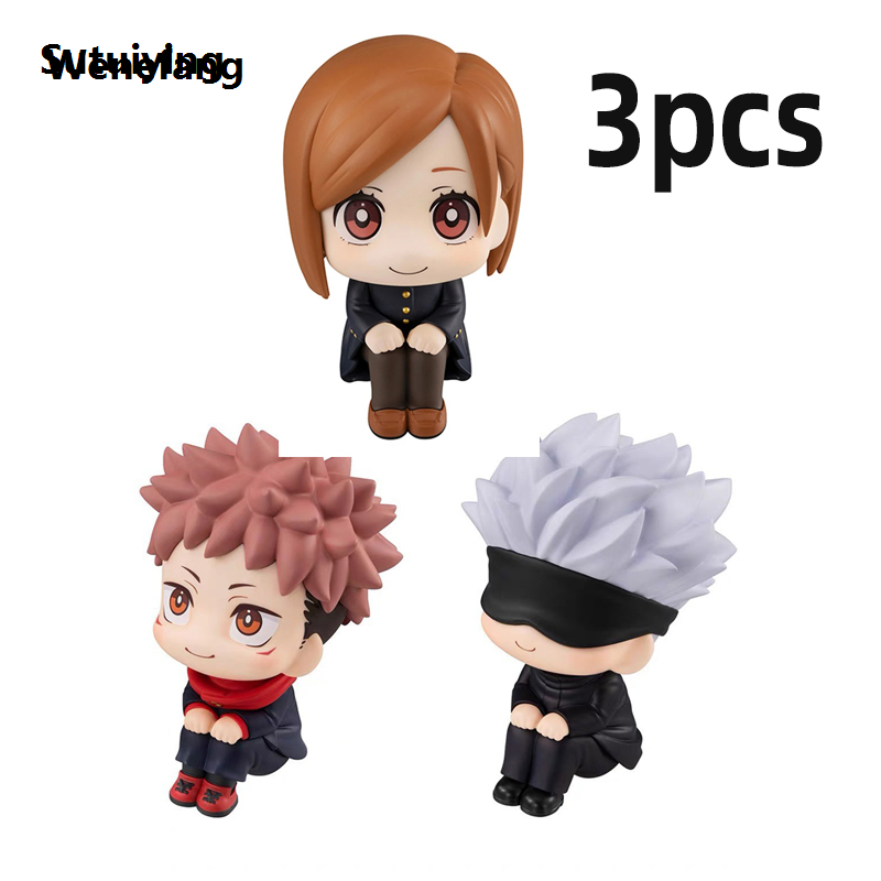 Wenefang Sutuiying 10cm Jujutsu Kaisen Anime FigureYuji Itadori Gojo Satori Fushiguro Profesional Hot Selling Megumi Kugisaki Kawaii Toy PVC Model Action Figure Kid Gifts