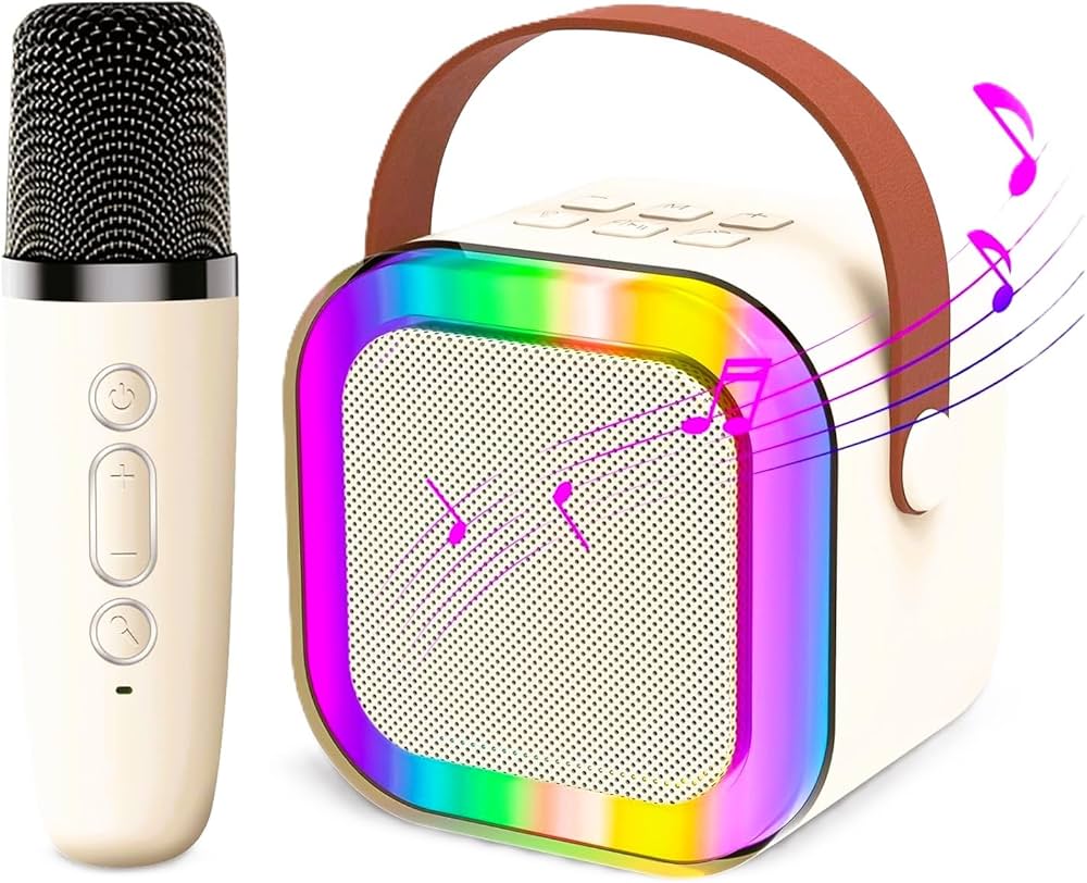 Bluetooth Speaker With K12 Karoake/Karaoke Single Mic Children Singing Bluetooth Speaker
