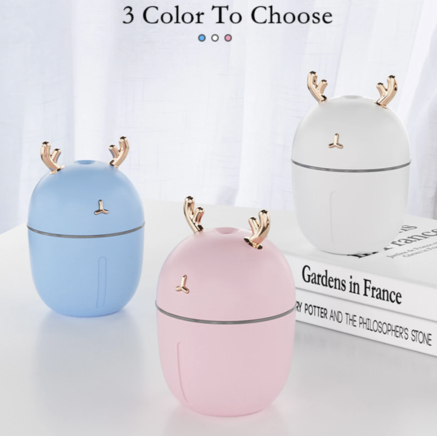 Mini Cylindrical Portable Humidifier With USB For 300ml Water Tank