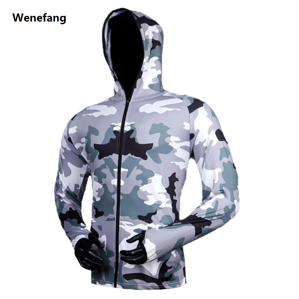 Wenefang 2024 New Summer Men Fishing Jerseys Sunscreen Shirt Breathable Quick-drying Long sleeved sun protection Fishing Clothing