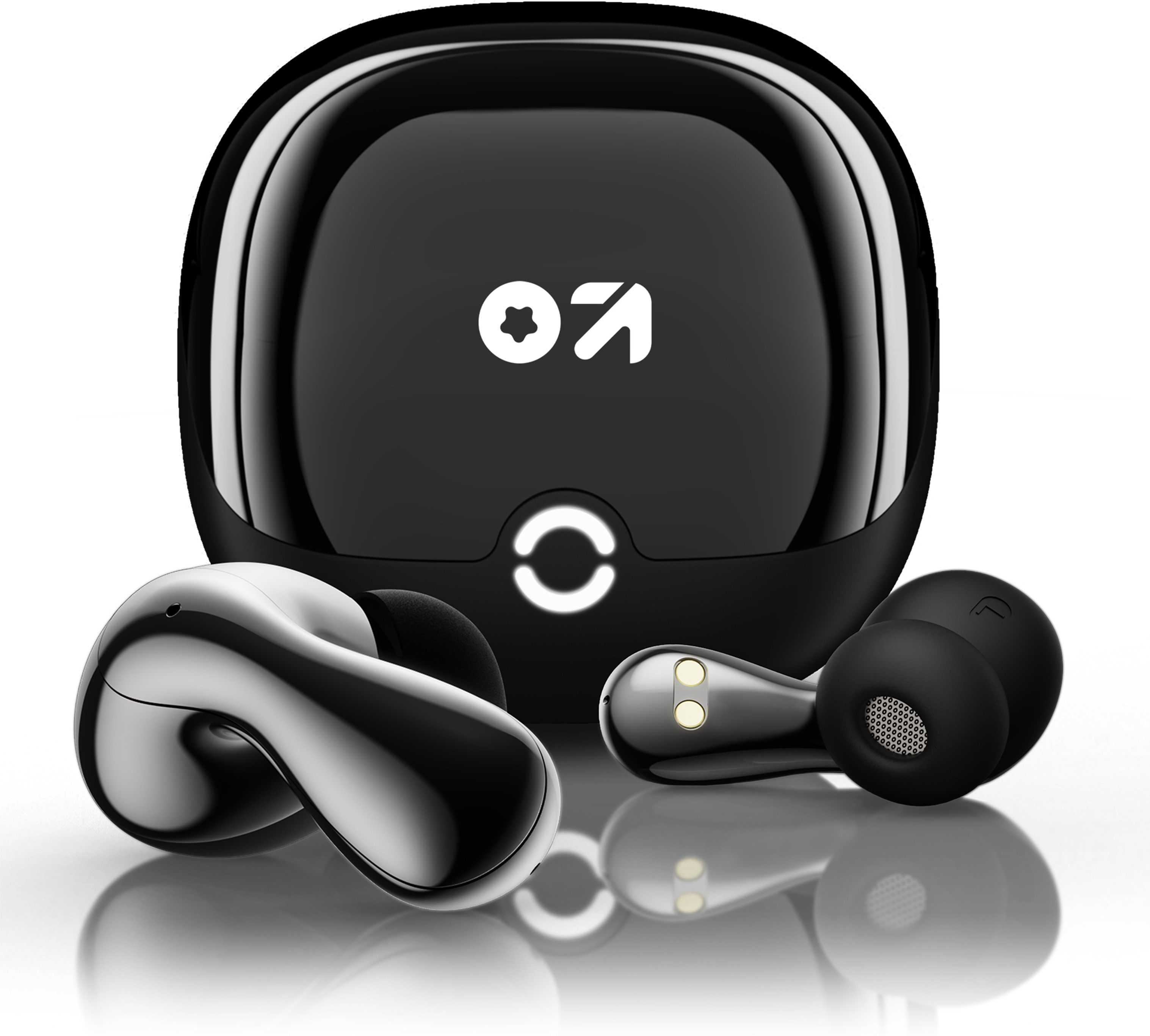 BOULT Klarity 1 in Ear TWS Earbuds with 80Hrs Playtime, Liquid Metal Body, Dual Device Pairing, 4 Mics ENC, 45ms Low Latency, 13mm Bass Drivers Ear Buds Bluetooth 5.4