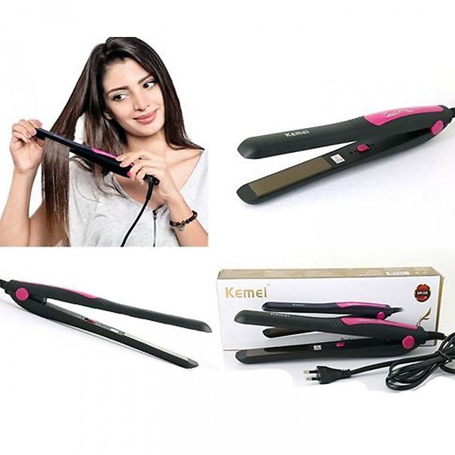 Kemei KM-328 Professional Hair Straightener Electric Wet / Dry Ceramic Hair Straightener 40W (Multicolor) No Ratings