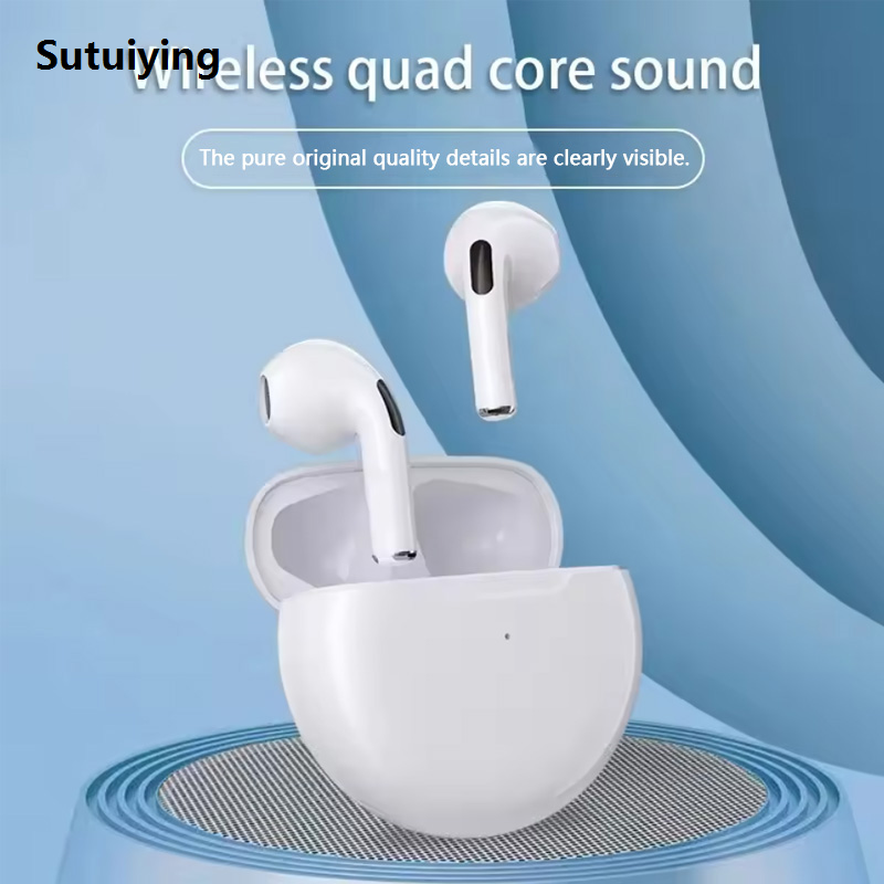 Sutuiying PRO 6 Wireless Headphones, 5.3Wireless Protocol, In-Ear Style, Fashion High Stamina, Gaming, Competitive Headphones, TWS, Running